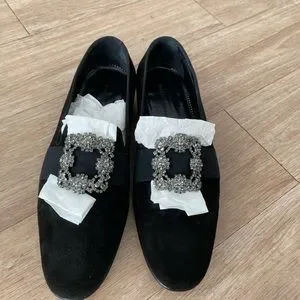 Manolo Blahnik | Shoes | Black Suede Carlton Worn Once  display picture 1